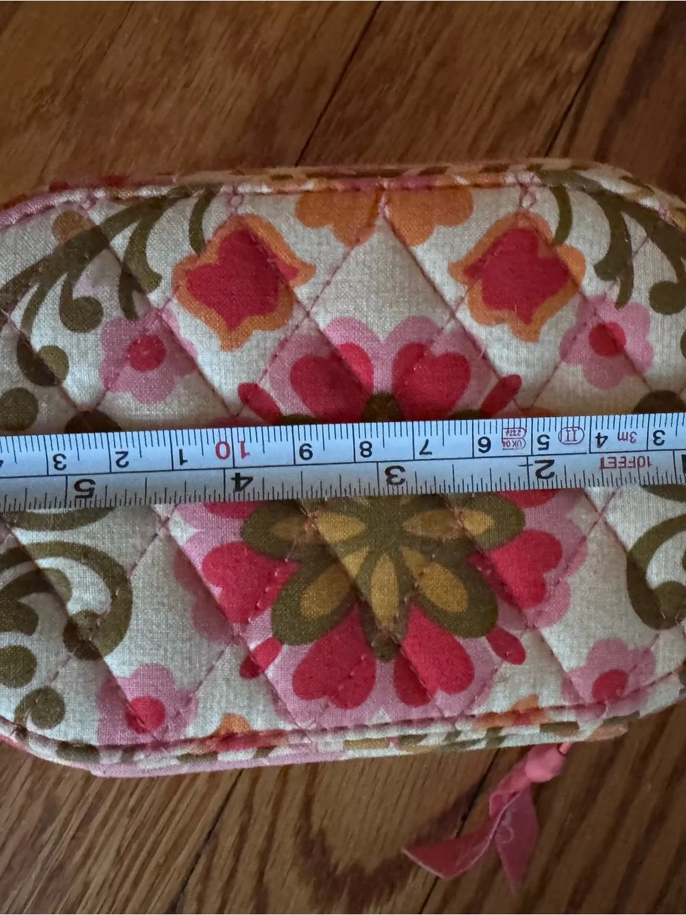 Vera Bradley Pink Orange Floral Travel Jewelry Organizer